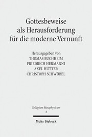 Front cover of Gottesbeweise als Herausforderung für die moderne Vernunft by Thomas Buchheim
