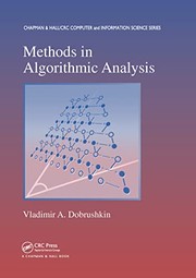 Cover of Methods in Algorithmic Analysis by Vladimir A. Dobrushkin