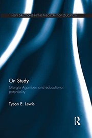 Cover of On Study by Tyson E. Lewis