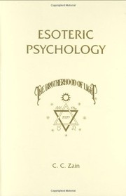 Cover of Esoteric psychology by C. C. Zain
