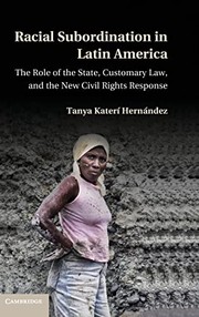 Cover of Racial subordination in Latin America by Tanya Katerí Hernández