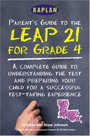 Front cover of Parent's guide to the LEAP 21 tests for grade 4 by Cynthia Johnson