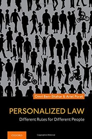Front cover of Personalized Law by Omri Ben-Shahar