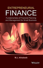 Front cover of Entrepreneurial Finance by M. J. Alhabeeb