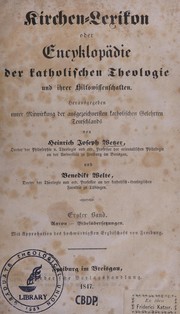Front cover of Kirchen-Lexikon by Heinrich Joseph Wetzer