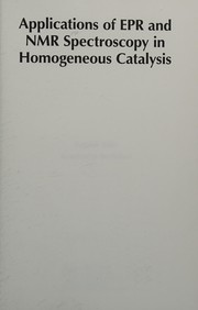 Front cover of Applications of EPR and NMR Spectroscopy in Homogeneous Catalysis by Evgenii P. Talsi