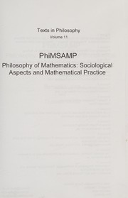 Cover of PhiMSAMP by Benedikt Löwe