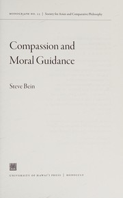 Cover of Compassion and moral guidance by Steve Bein