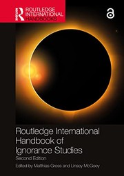 Cover of Routledge International Handbook of Ignorance Studies by Matthias Gross