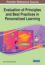 Front cover of Evaluation of Principles and Best Practices in Personalized Learning by Susan R. Tenon