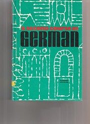 Front cover of A second course in German by Theodore Huebener