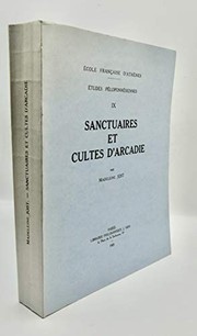 Front cover of Sanctuaires et cultes d'Arcadie by Madeleine Jost