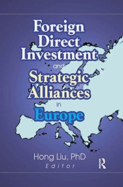 Front cover of Foreign direct investment and strategic alliances in Europe by Hong Liu