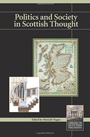 Front cover of Politics and society in Scottish thought by Shinichi Nagao