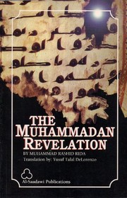 Cover of The Muhammadan revelation by Muḥammad Rashīd Riḍā.