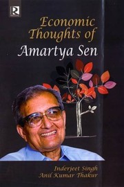 Front cover of Economic thoughts of Amartya Sen by Indian Economic Association. Annual Conference