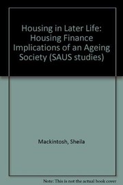 Front cover of Housing in later life by Sheila Mackintosh