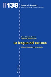 Cover of La lengua del turismo by Maria Vittoria Calvi