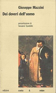 Front cover of Dei doveri dell'uomo by Mazzini, Giuseppe