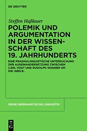 Front cover of Polemik und Argumentation in der Wissenschaft des 19. Jahrhunderts by Steffen Hasslauer