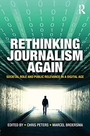 Cover of Rethinking Journalism by Chris Peters