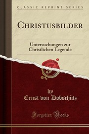Cover of Christusbilder by Ernst von Dobschütz