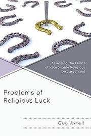 Front cover of Problems of Religious Luck by Guy Axtell