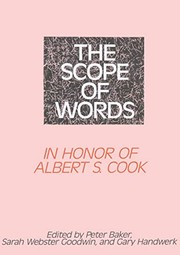 Front cover of The Scope of words by Peter Baker