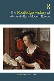 Front cover of Routledge History of Women in Early Modern Europe by Amanda L. Capern