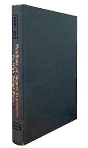 Front cover of Handbook of modern experiments for high school biology by Adelaide Hechtlinger