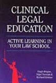 Cover of Clinical legal education by Hugh Brayne