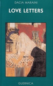 Front cover of Love letters by Dacia Maraini