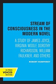 Cover of Stream of consciousness in the modern novel by Robert Humphrey