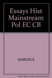 Front cover of Essays in the history of mainstream political economy by Warren J. Samuels