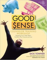 Front cover of Good Sense Counselor Training Workshop Leader's Guide by Dick Towner