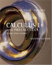 Cover of Calculus I with precalculus by Ron Larson