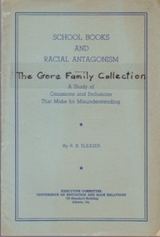 Front cover of School Books and Racial Antagonism by Robert B. Eleazer