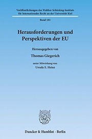 Front cover of Herausforderungen und Perspektiven der EU by Thomas Giegerich