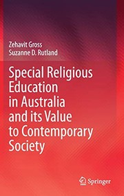 Cover of Special Religious Education in Australia and Its Value to Contemporary Society by Zehavit Gross