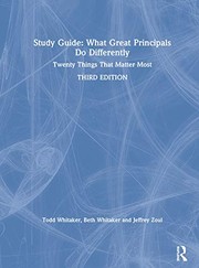 Cover of Study Guide : What Great Principals Do Differently by Beth Whitaker