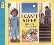 Cover of I can't sleep by Philippe Dupasquier