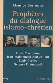 Cover of Prophètes du dialogue islamo-chrétien by Maurice Borrmans