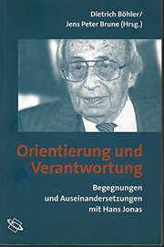 Front cover of Orientierung und Verantwortung by Hans Jonas