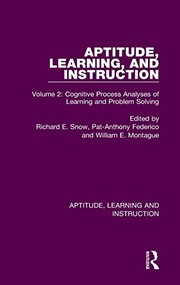 Cover of Aptitude, Learning and Instruction by Richard E. Snow