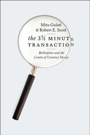 Front cover of The three and a half minute transaction by Mitu Gulati