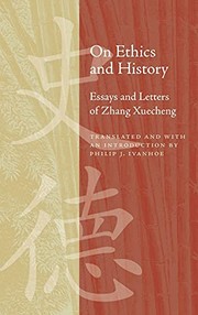 Front cover of On ethics and history by Xuecheng Zhang