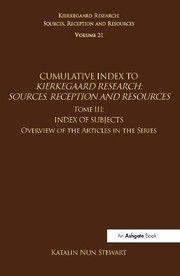 Front cover of Volume 21, Tome III : Cumulative Index by Katalin Nun Stewart