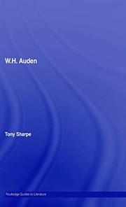 Cover of W.H. Auden by Tony Sharpe