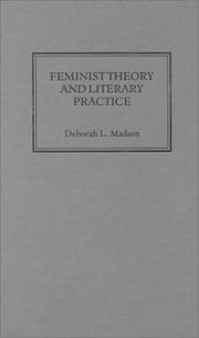 Front cover of Feminist theory and literary practice by Deborah L. Madsen