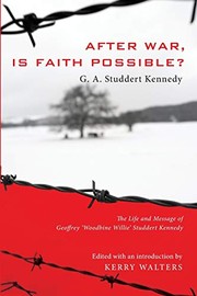 Front cover of After war, is faith possible? by Geoffrey Anketell Studdert Kennedy